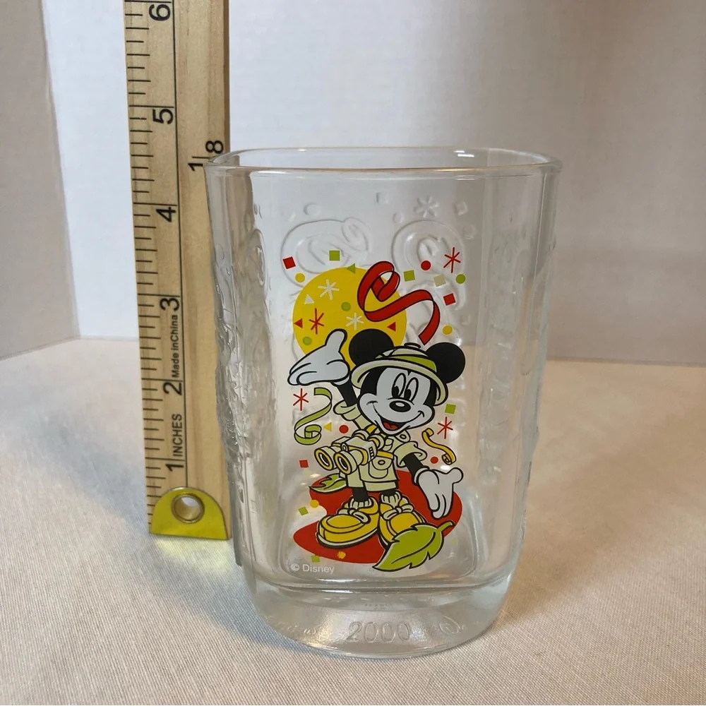 McDonald’s Disney Millennium 2000 Mickey Mouse Celebration Glass Tumbler